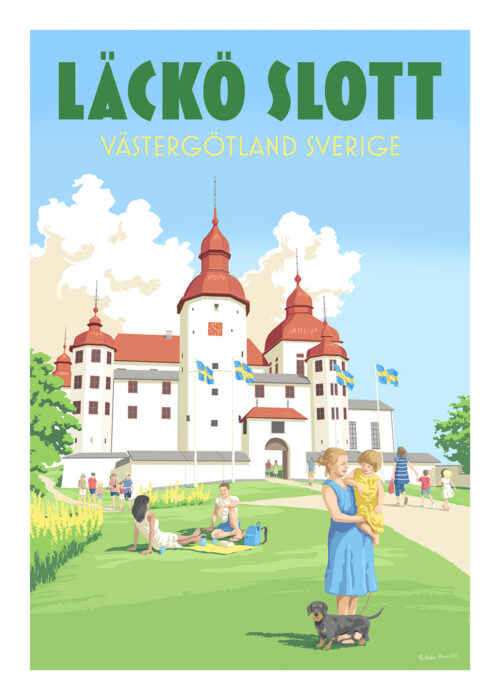 Lacko konstverk border 50x70cm